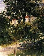 Edouard Manet Gartenweg in Rueil oil painting on canvas